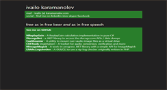 Desktop Screenshot of karamanolev.com